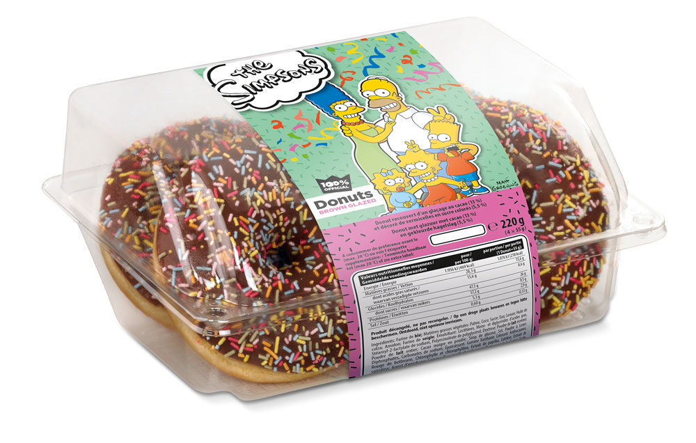 The Simpsons® Donut brown (emballage de 4)