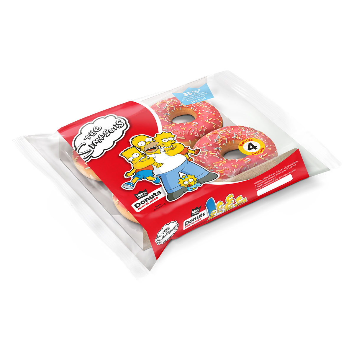 The Simpsons® Donut pink (emballage de 4)