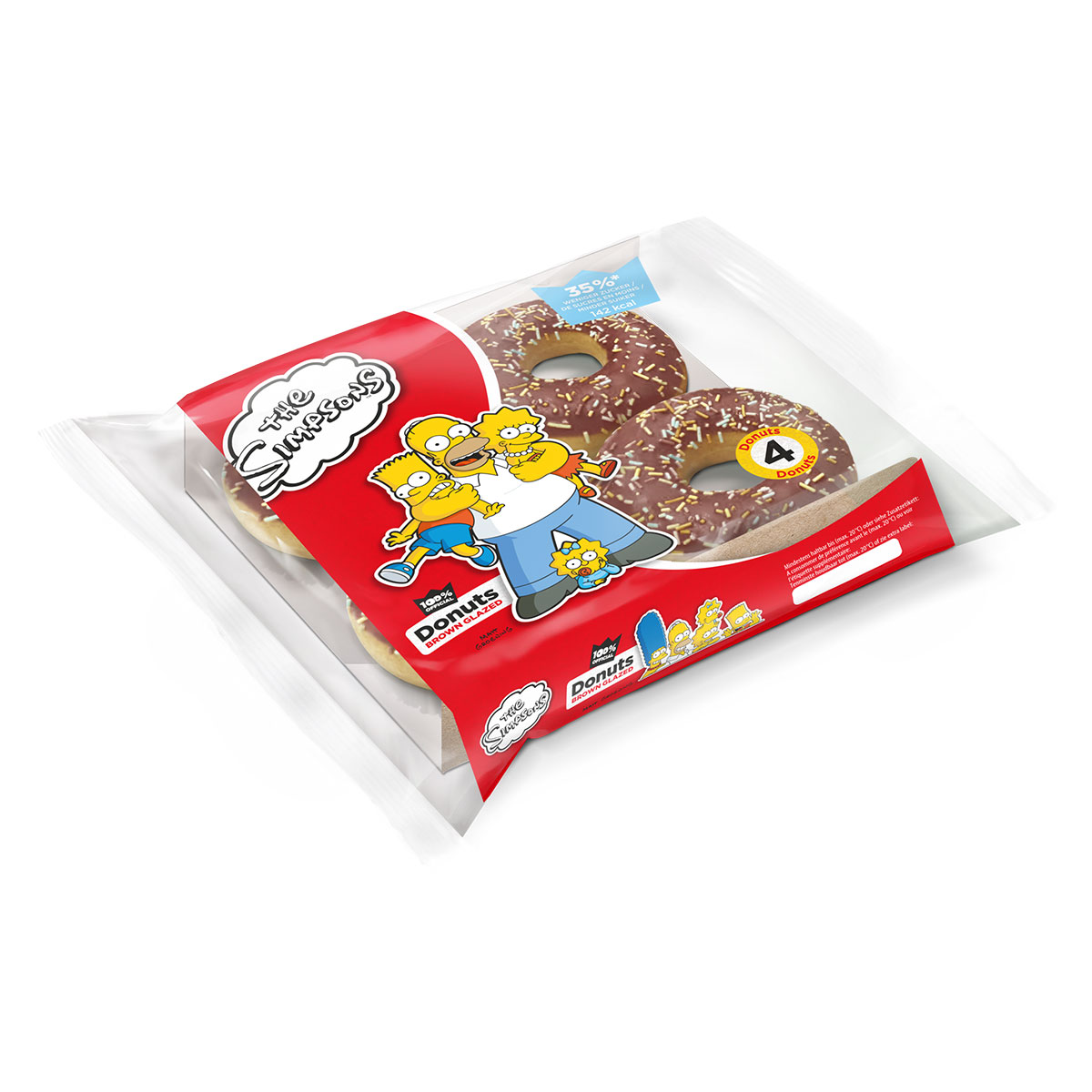 The Simpsons® Donut brown (4-pack)